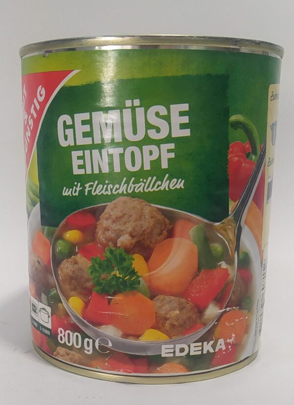 G&G Gemüseeintopf mit Fleischbällchen 800g Edeka
